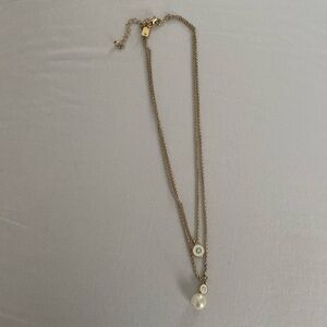 Kate Spade double necklace. Costume jewellery gold.